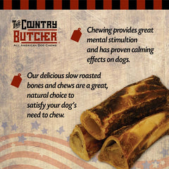 THE COUNTRY BUTCHER os rempli grand chien, résistance et stimulation prolongée.