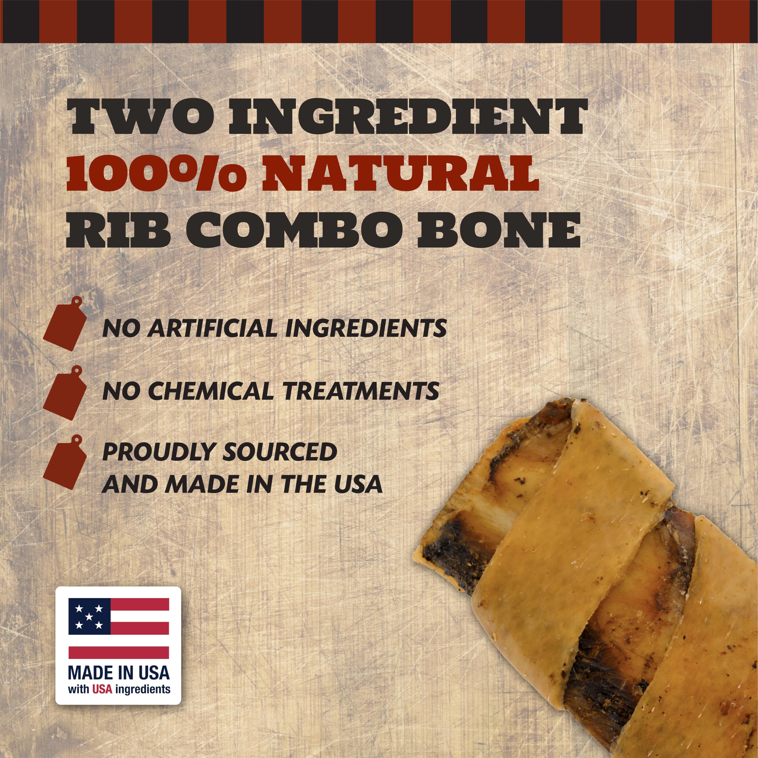THE COUNTRY BUTCHER Rib Combo en action: chien mordant pour divertissement sûr.