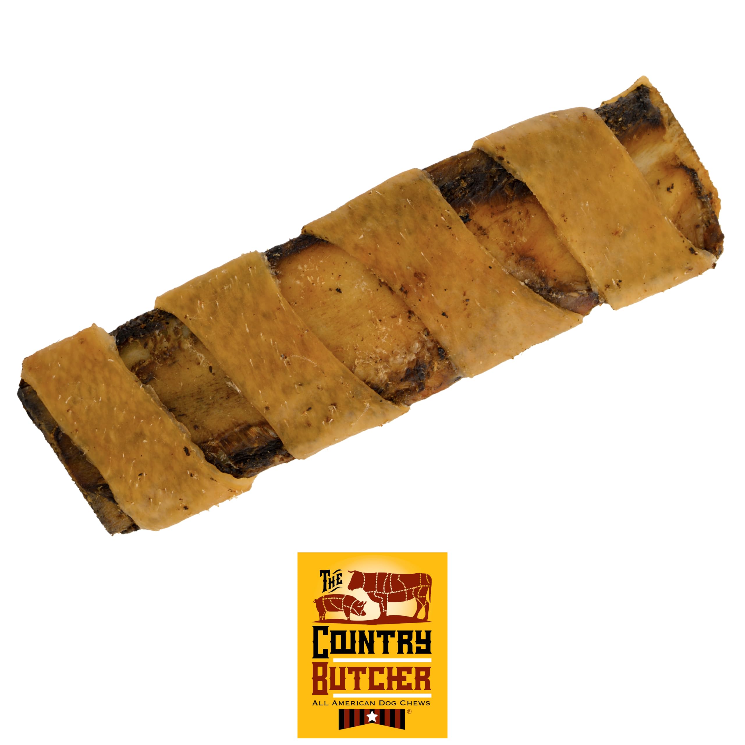THE COUNTRY BUTCHER Rib Combo: os boeuf et peau porc, double saveur pour chiens.