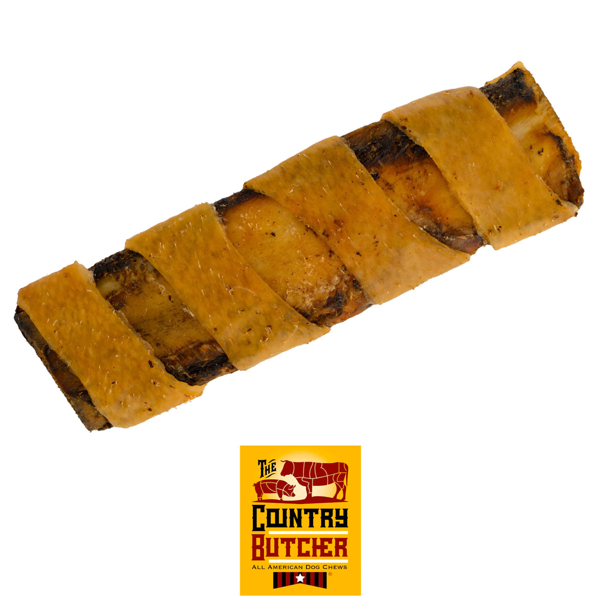 THE COUNTRY BUTCHER Rib Combo: os boeuf et peau porc, double saveur pour chiens.