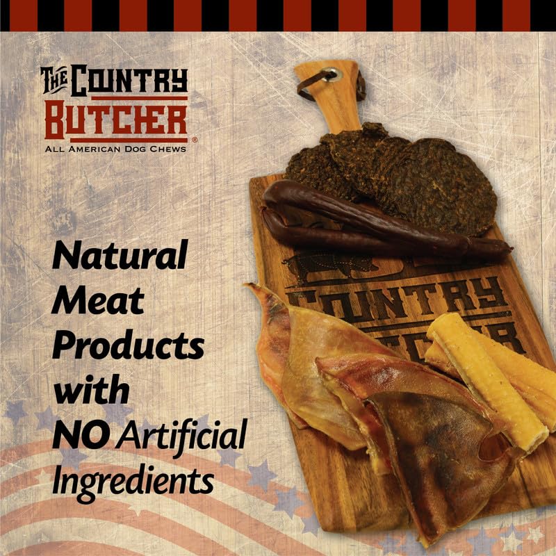 THE COUNTRY BUTCHER sabots vache farcis durable, idéal pour sessions répétées de mastication