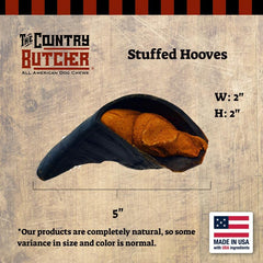 THE COUNTRY BUTCHER sabots vache farcis moyen, durables et engages pour chiens moyens