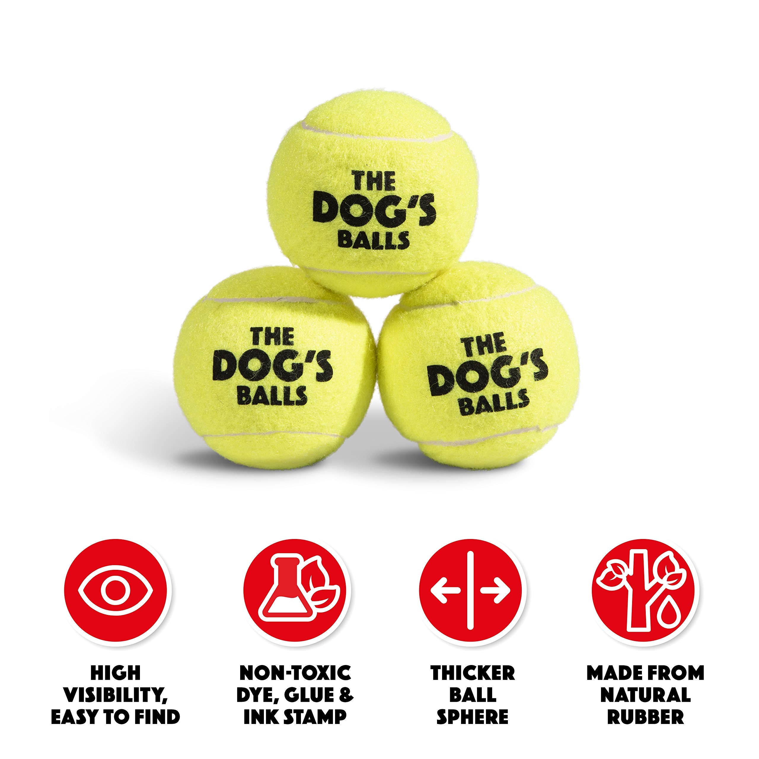 The Dog's Balls - Balle qui flotte, parfaite pour plage et piscine.