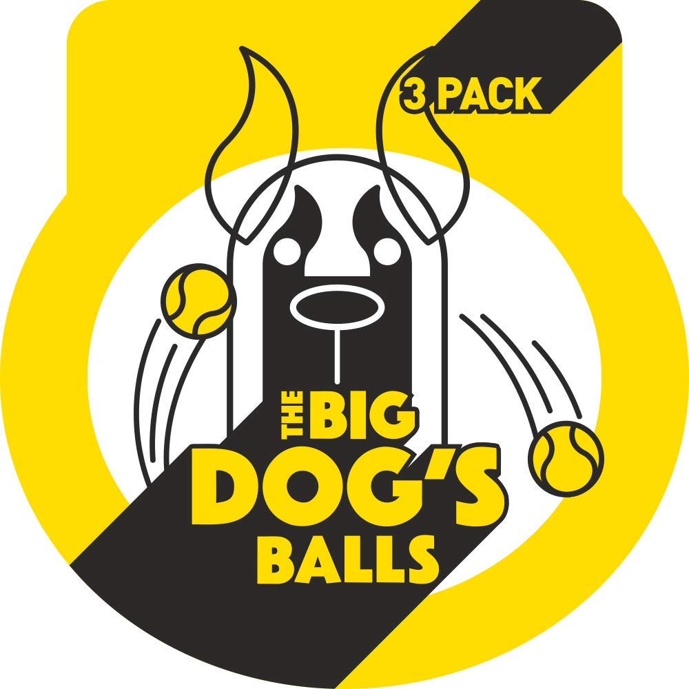 The Dog's Balls - Balle jaune très visible au soleil, pratique.