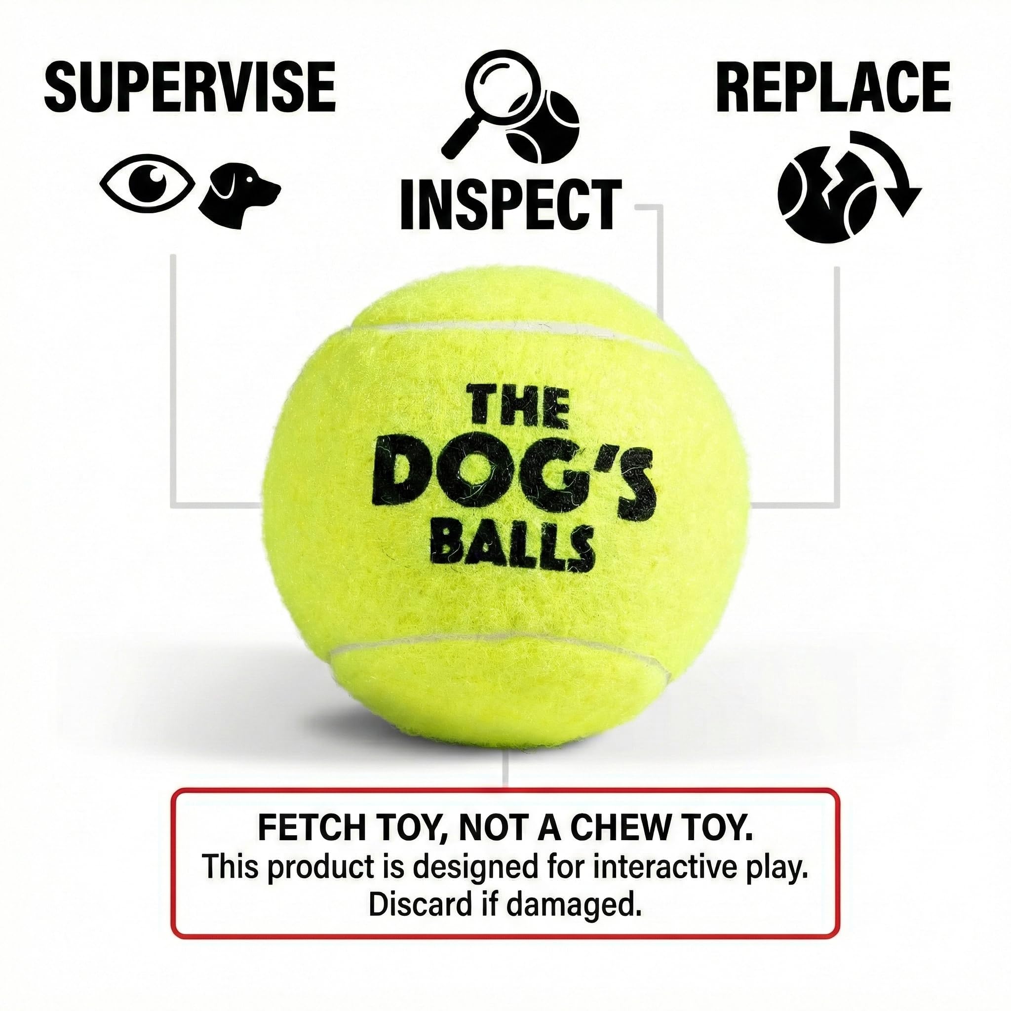 The Dog's Balls - Jouet extérieur sûr et durable pour jeux en plein air.