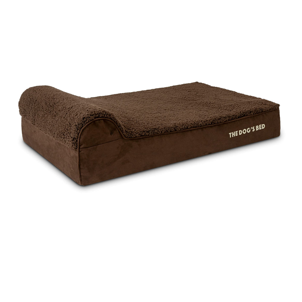 The Dog's Bed côté du dossier rembourré et confortable.
