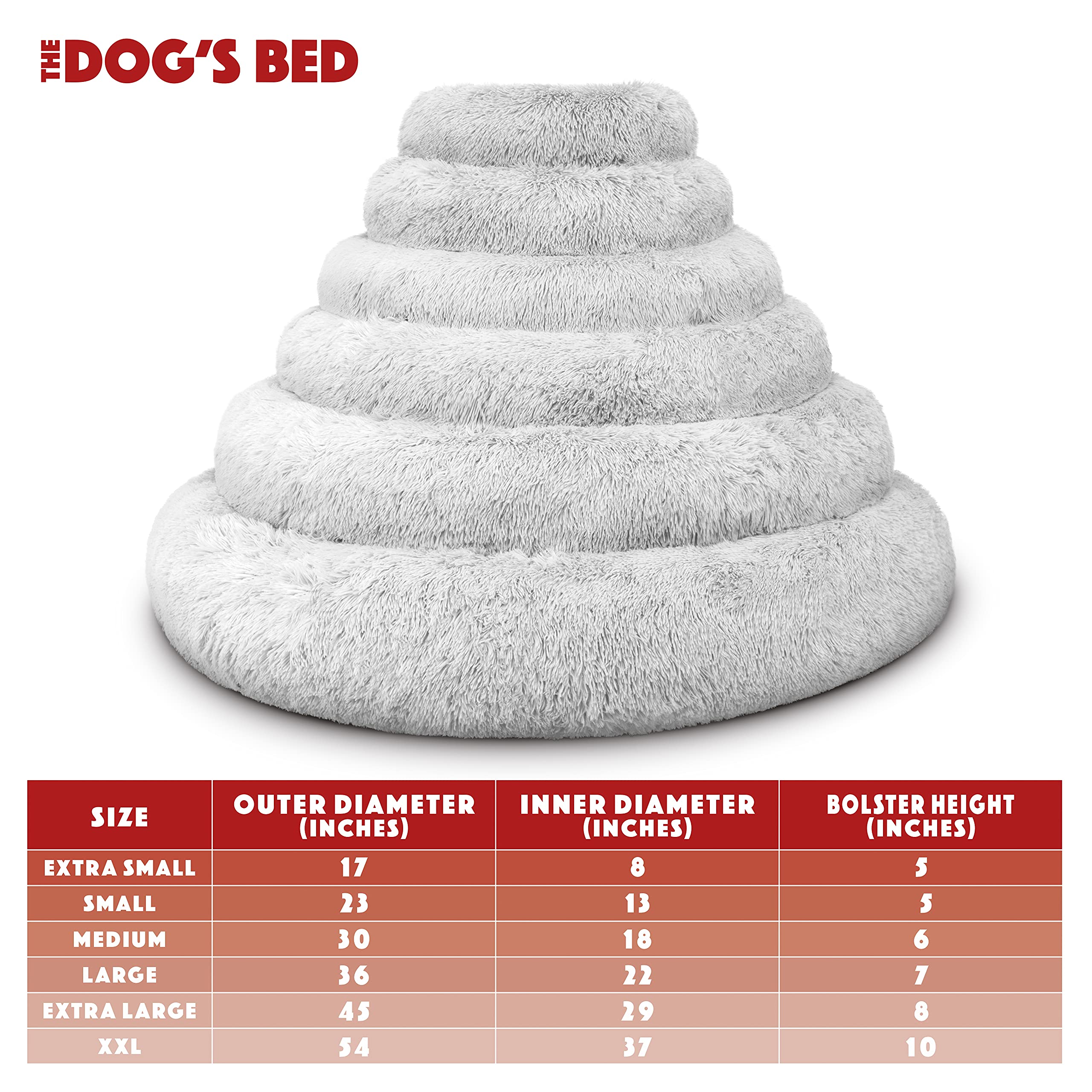 The Dog’s Balls Donut Bed — couvercle zippé amovible, entretien facile.