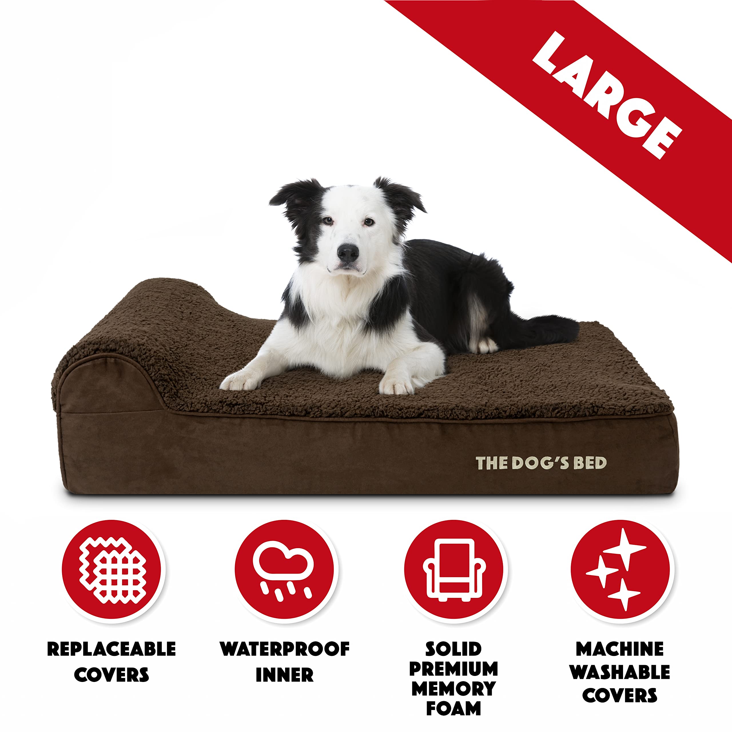 The Dog's Bed grand format adapté aux chiens de grande taille.