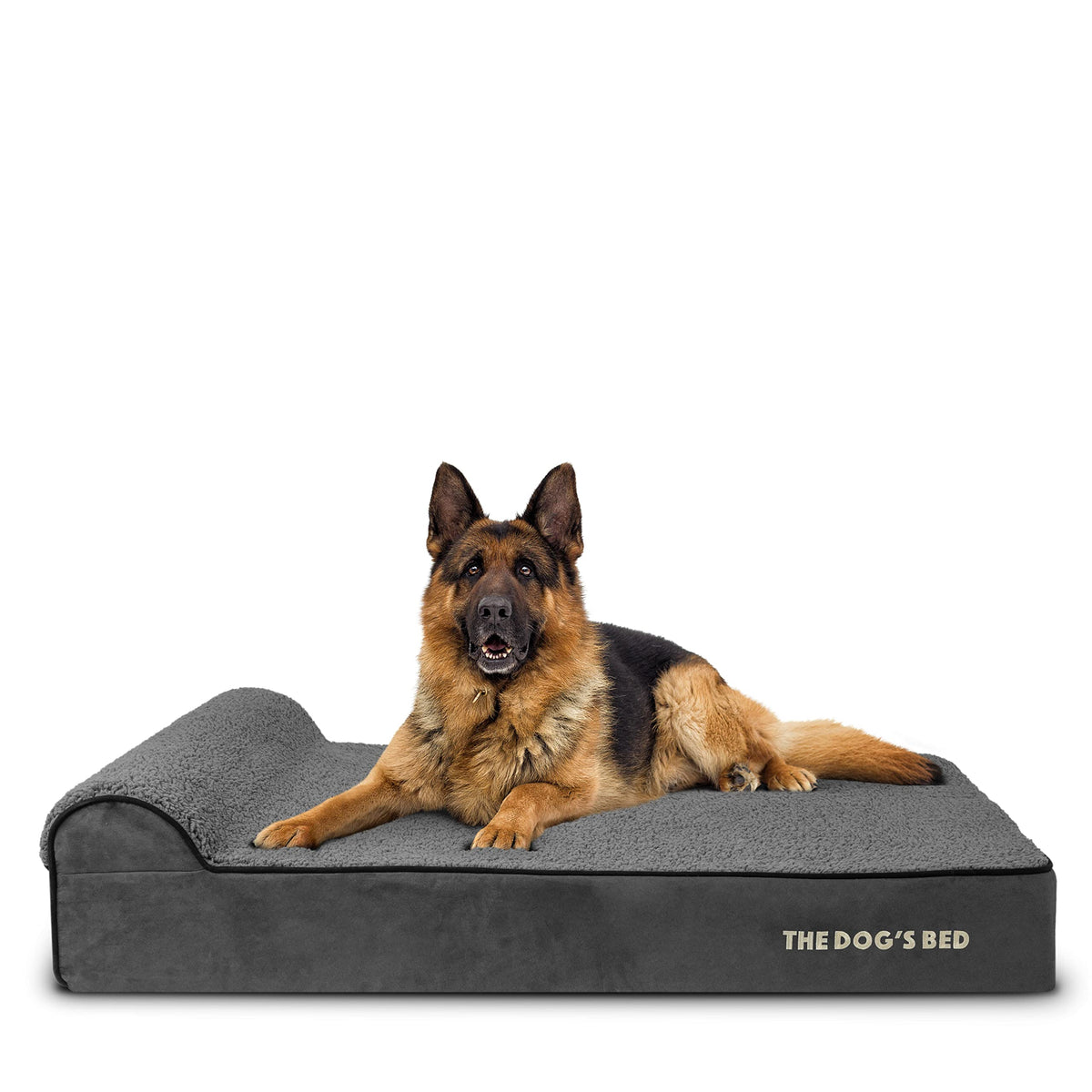 The Dog's Balls lit orthopedique avec repose-tete offre un soutien confortable pour chiens géants.