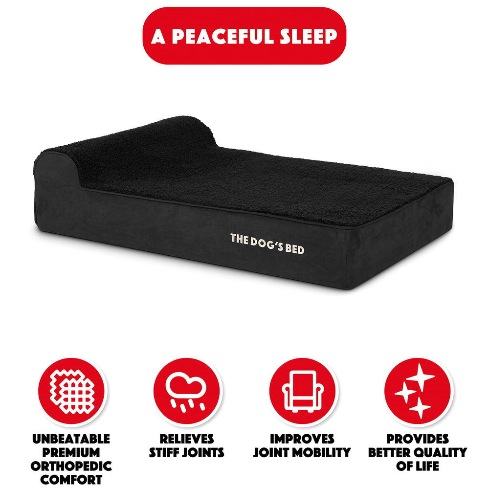 The Dog's Balls tissu plush noir durable pour le couchage
