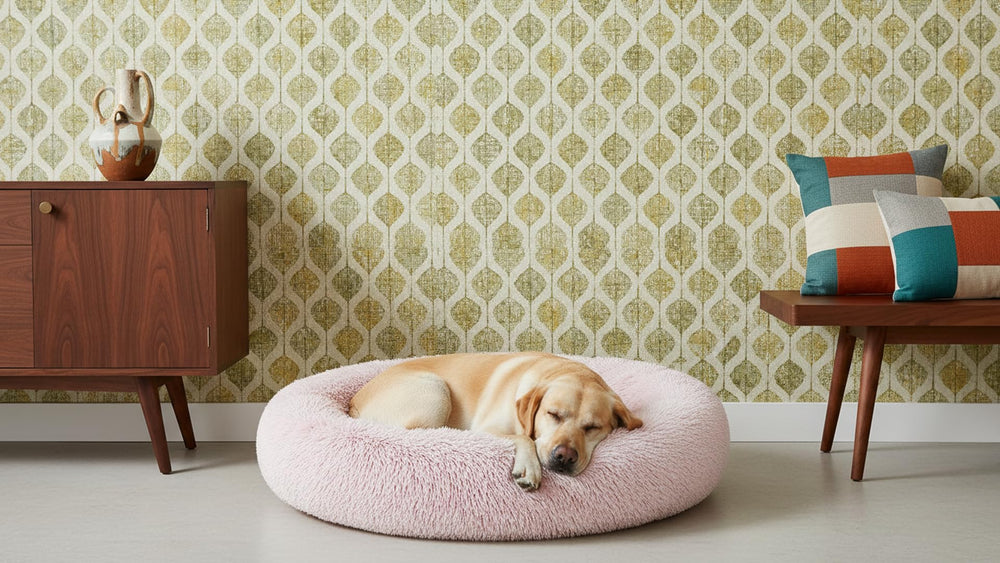 The Dog's Balls design-ronde-apaisant offre un rebord surélevé pour un soutien cocooning.
