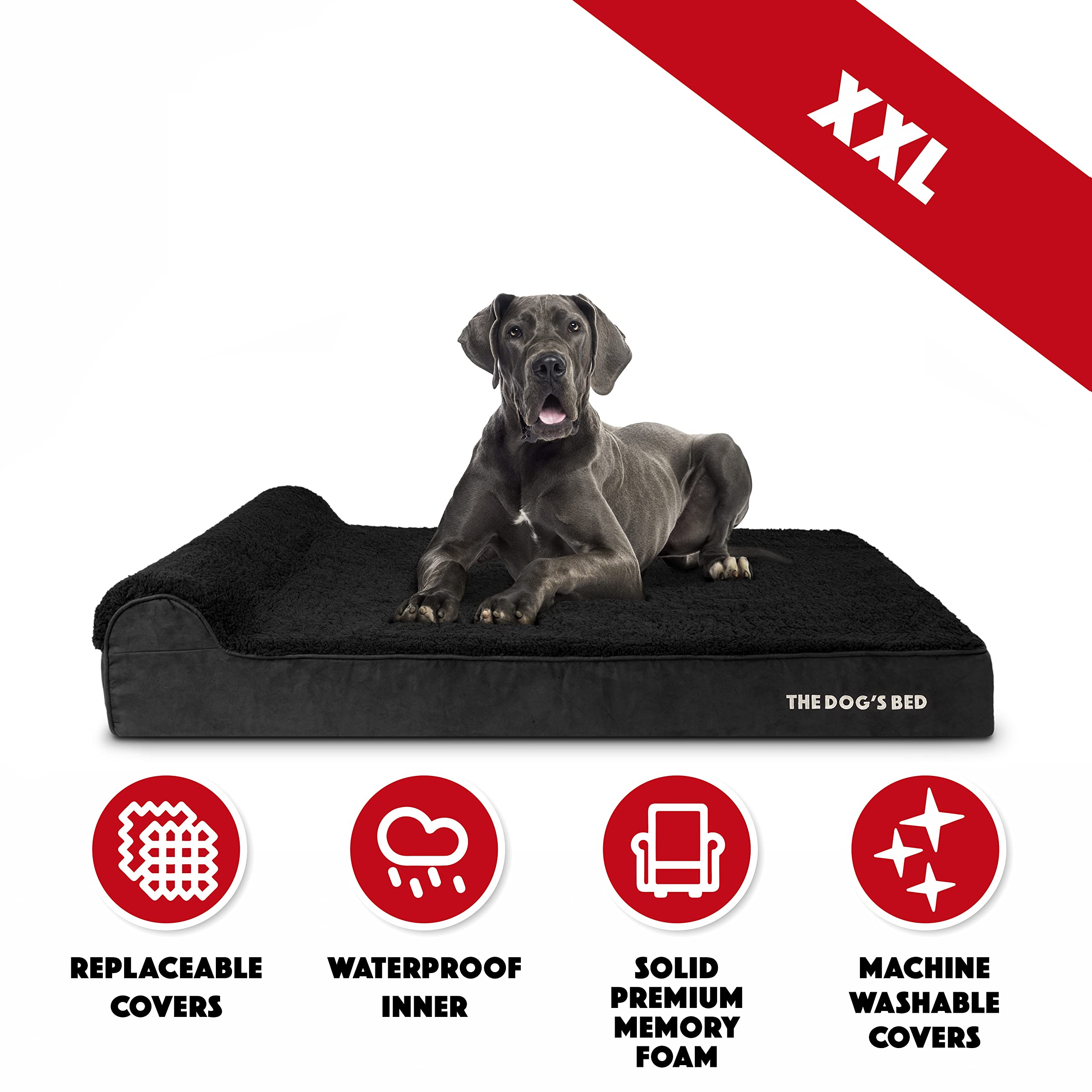 The Dog's Balls support-tete-integre, confort cible pour chien.