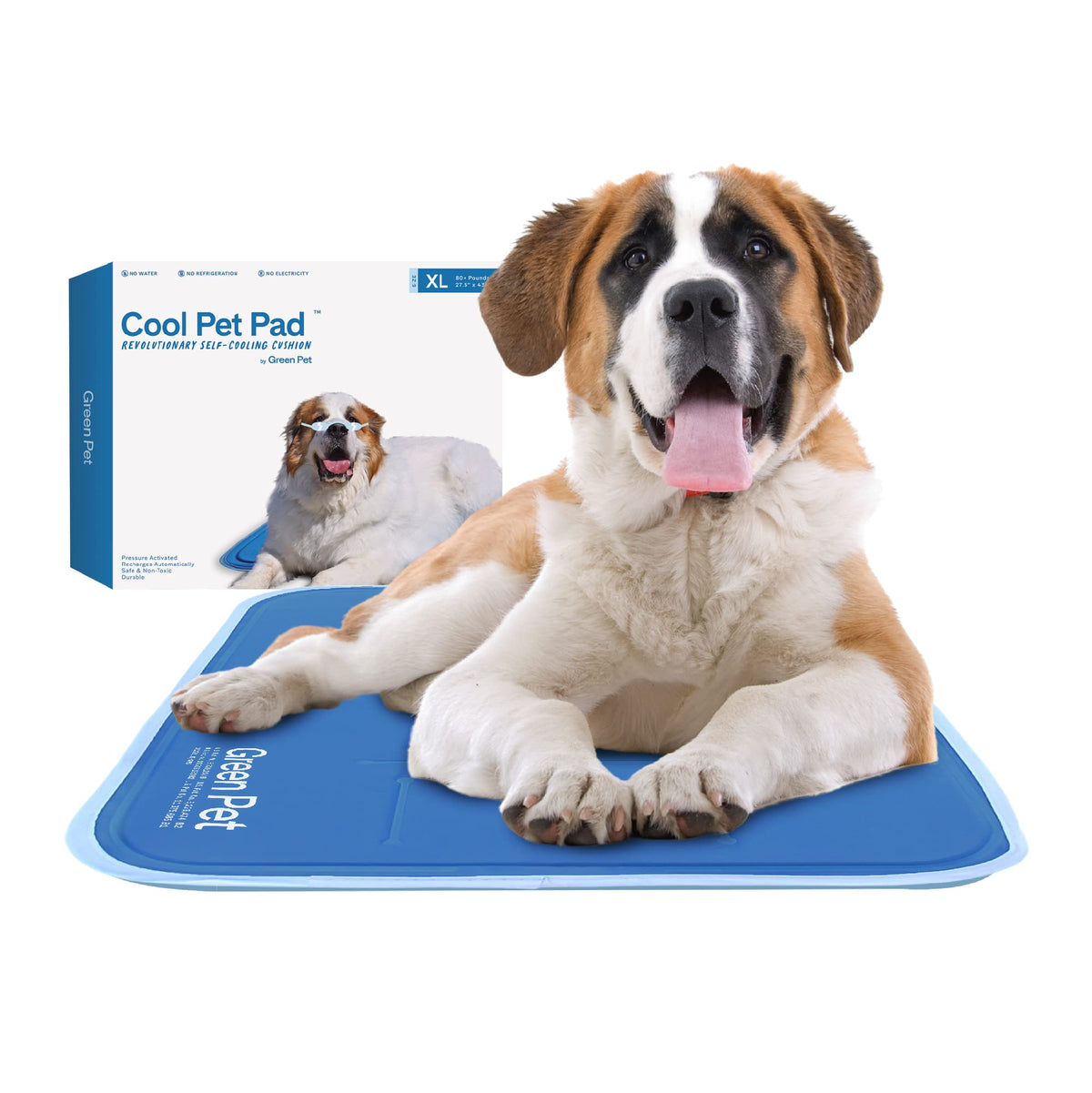 The Green Pet Shop Tapis frais grand-format bleu – sensation de fraîcheur immédiate après l’effort.