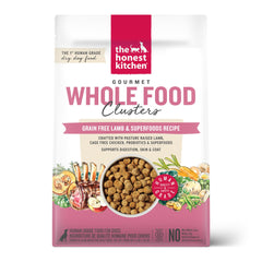 The Honest Kitchen agglomerats d'agneau sans cereales pour chien, repas quotidien pratique