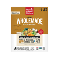The Honest Kitchen base mix sans grains, versement d'eau chaude pour repas faciles.