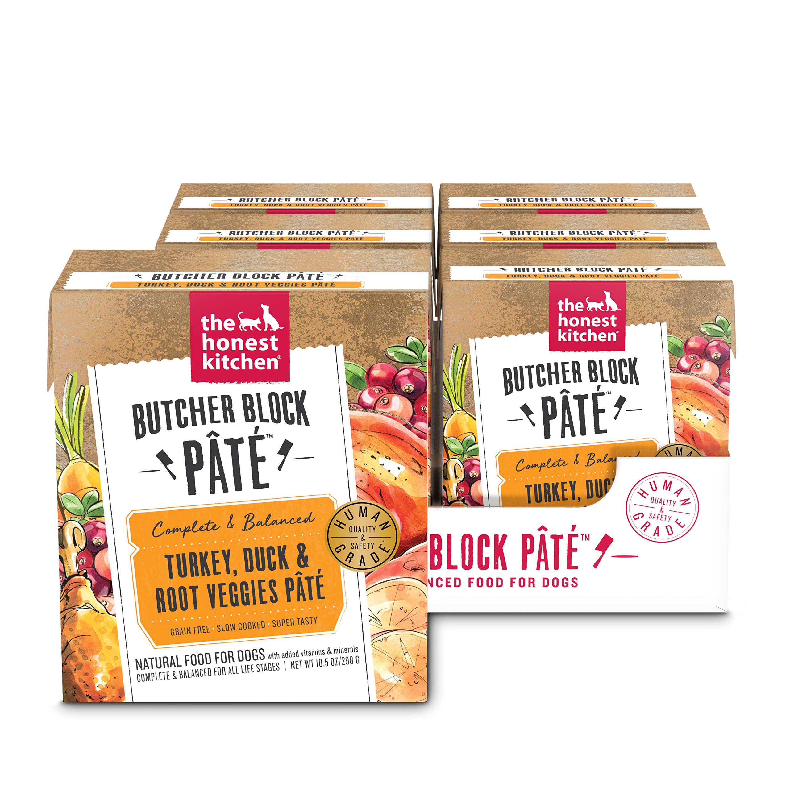 The Honest Kitchen Butcher Block Pâté: dinde et canard avec légumes racines.