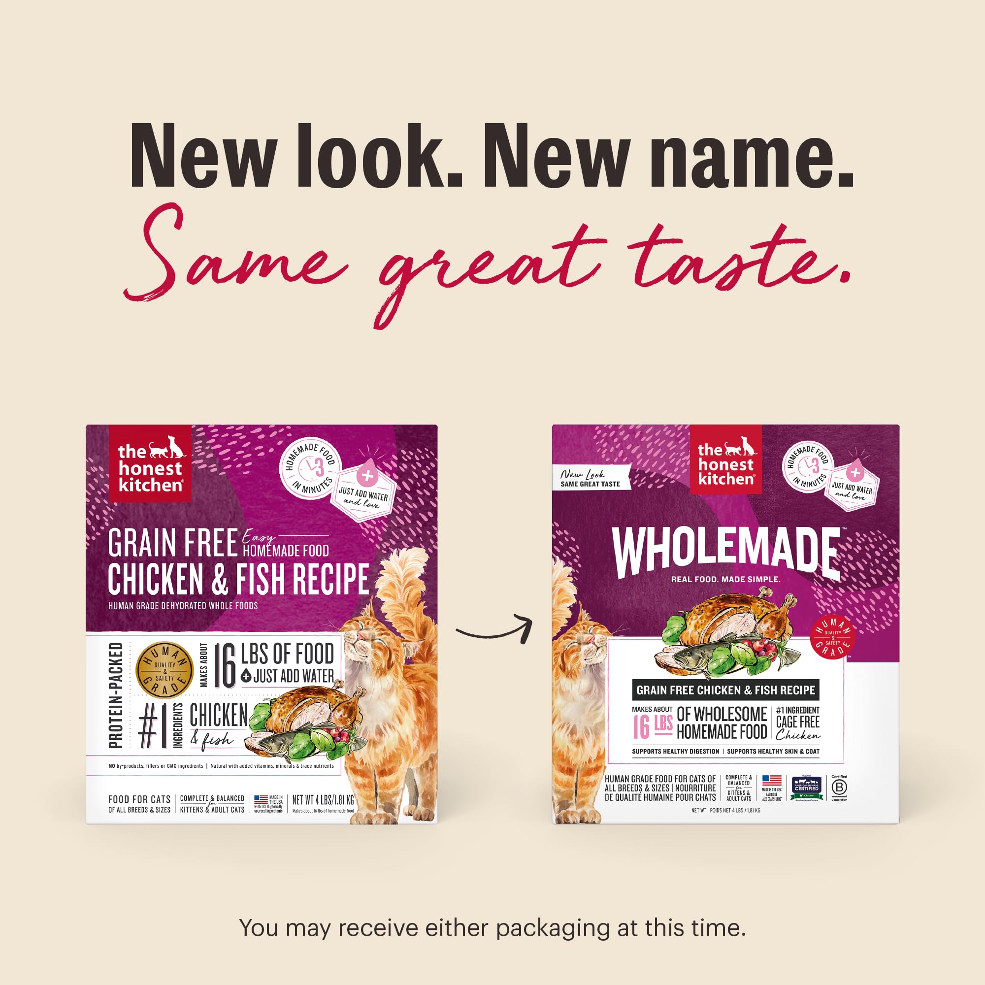 The Honest Kitchen chat - ingrédients entiers pour une nutrition simple et naturelle