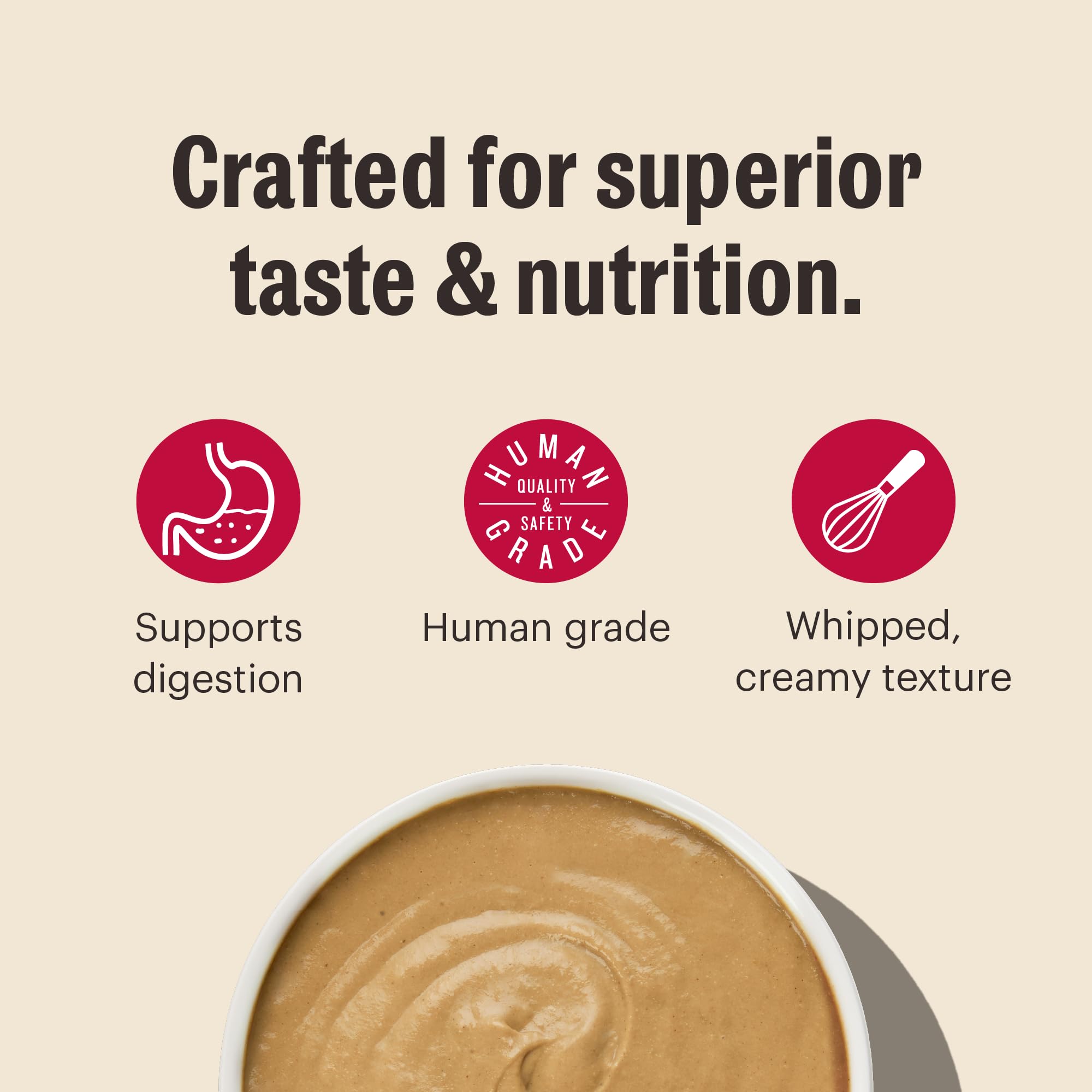 The Honest Kitchen mousse au lait de chèvre, formulation approuvée par un vétérinaire.