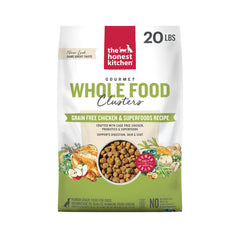 The Honest Kitchen – Morceaux poulet pour chien, texture appétissante et nutrition équilibrée.