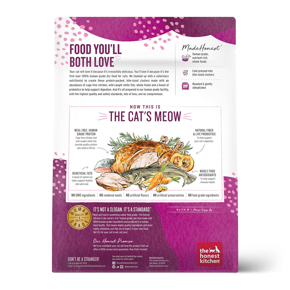 Probiotiques vivants dans The Honest Kitchen Clusters pour une digestion douce.