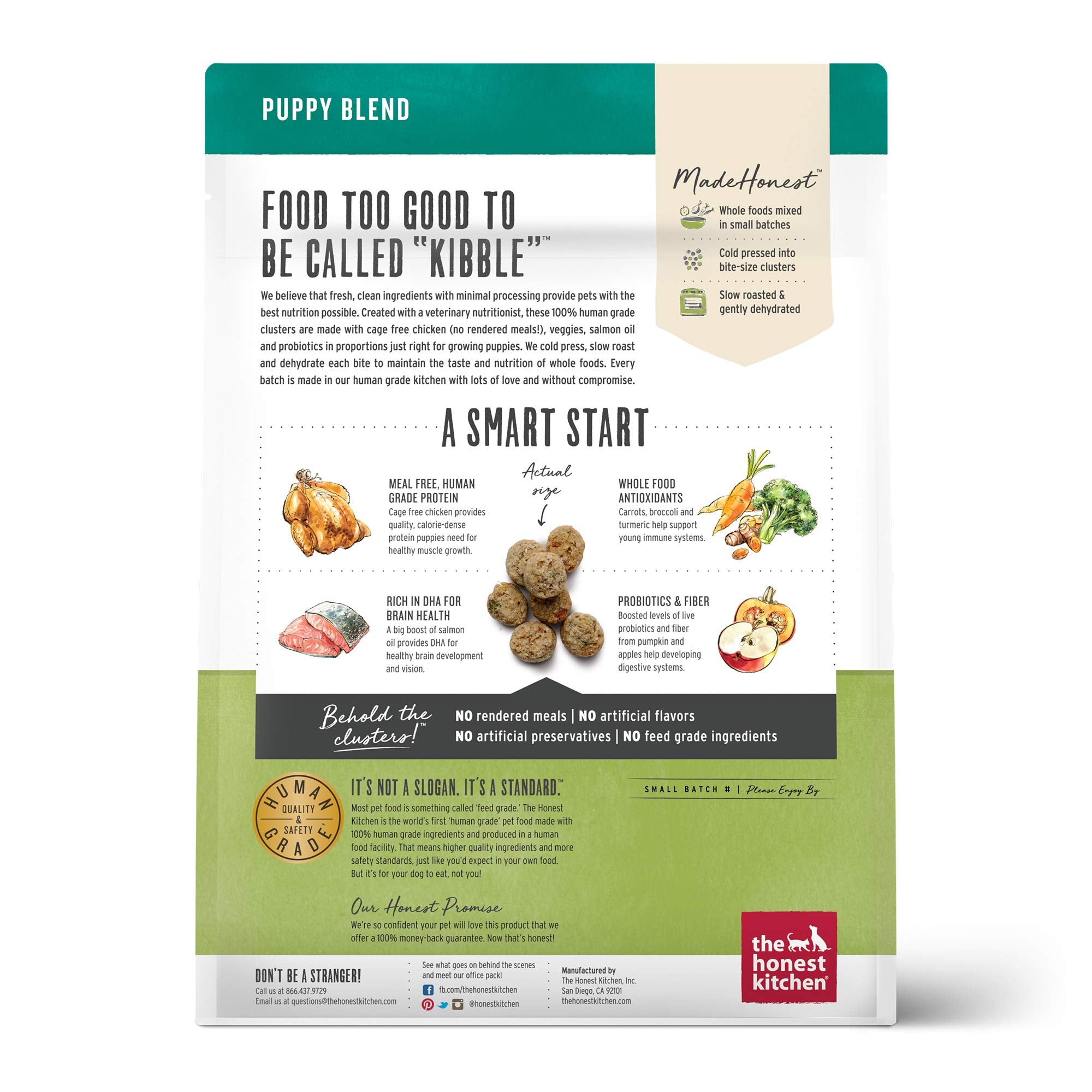 The Honest Kitchen Clusters chiot proteines dha – peut favoriser le developpement cerebral