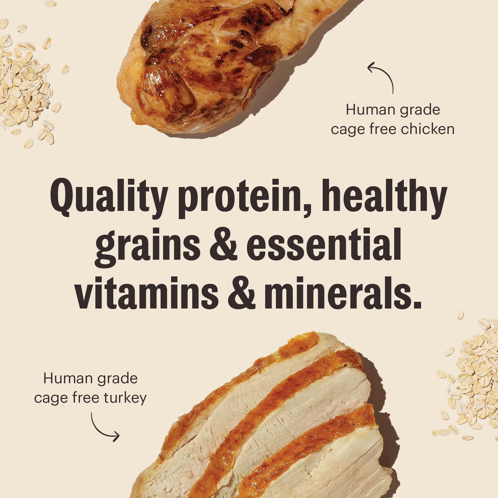 The Honest Kitchen Essential Clusters sans OGM ni additifs artificiels.
