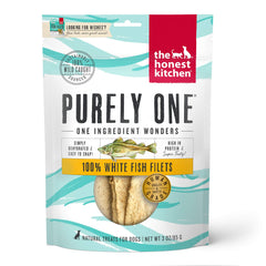 Les filets de poisson blanc The Honest Kitchen naturels, parfaits pour chiens sensibles.