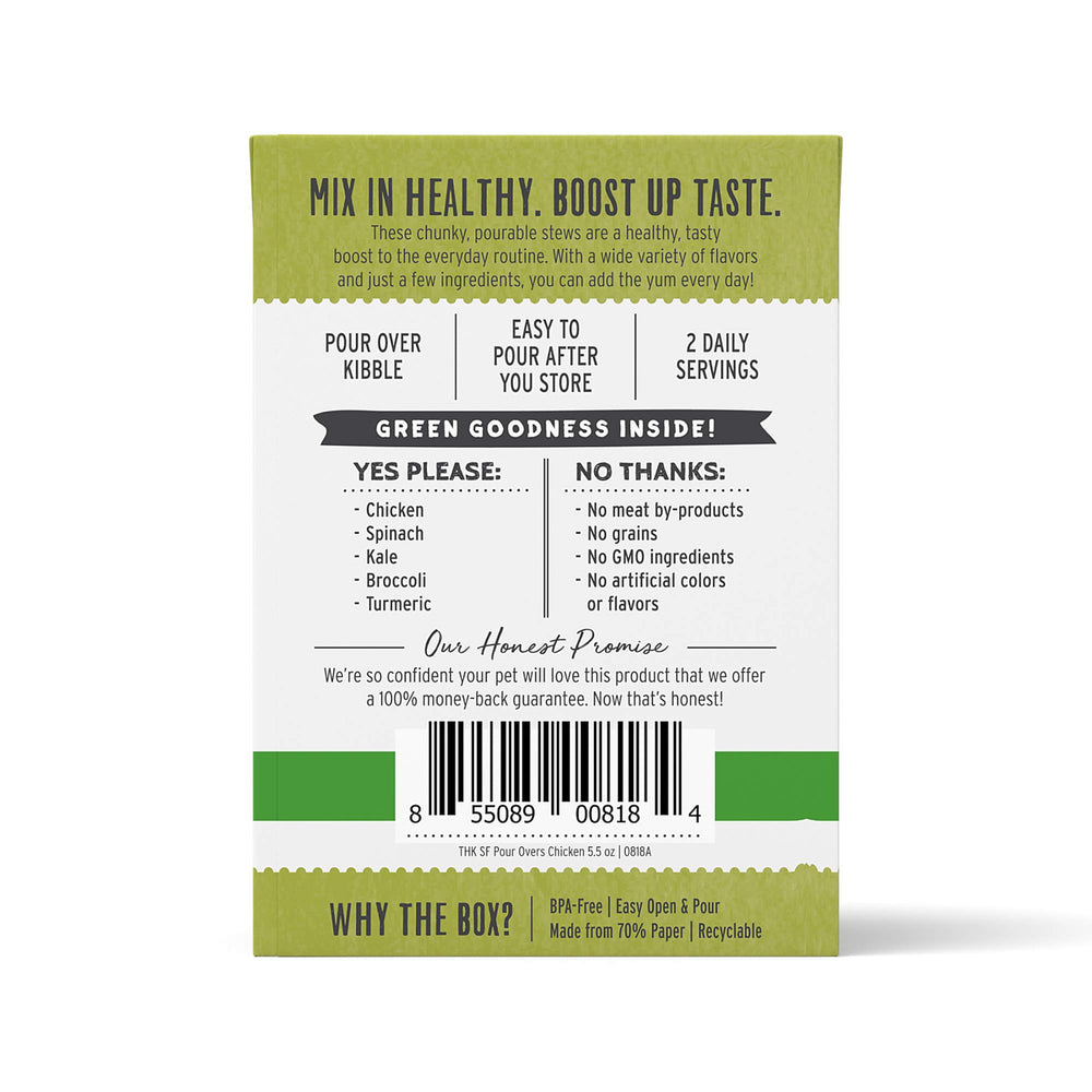The Honest Kitchen ragoût poulet, texture nappante et agréable pour chien.
