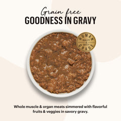 The Honest Kitchen Mince Chat – Ingrédients de qualité humaine pour une alimentation humide sûre.