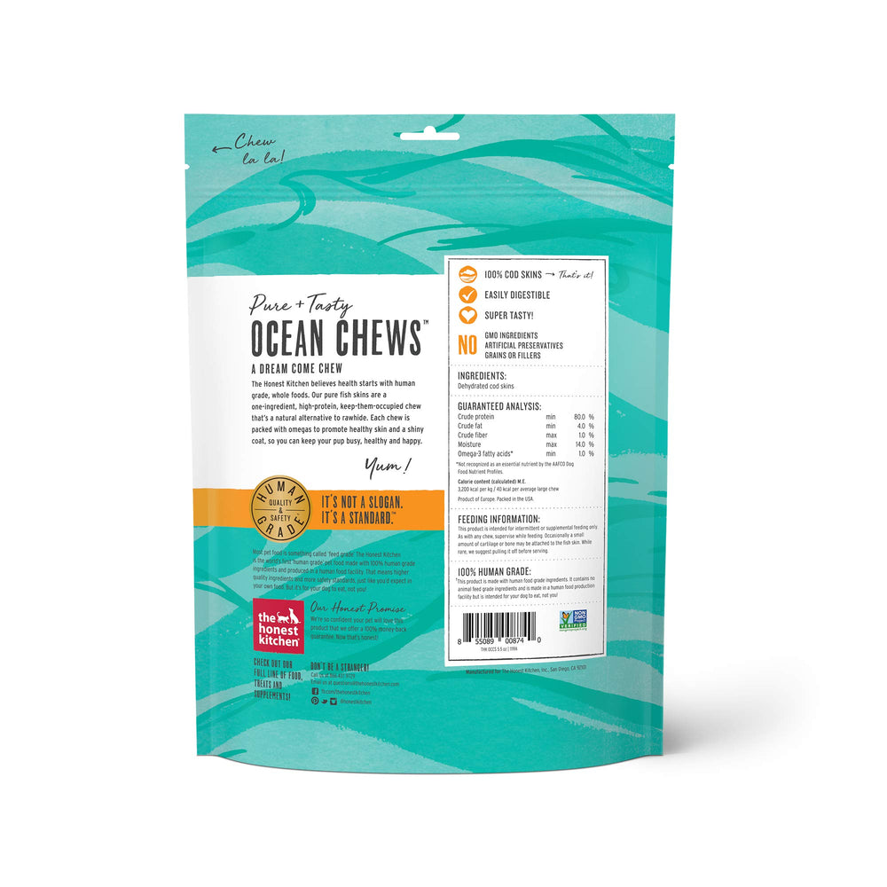 The Honest Kitchen Ocean Chews, emballage sans céréales pour chien