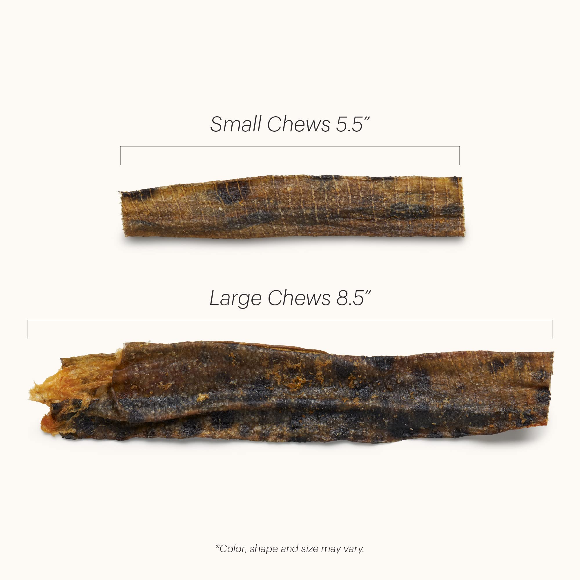 The Honest Kitchen Ocean Chews – alternative au cuir brut, friandise saine et digeste.