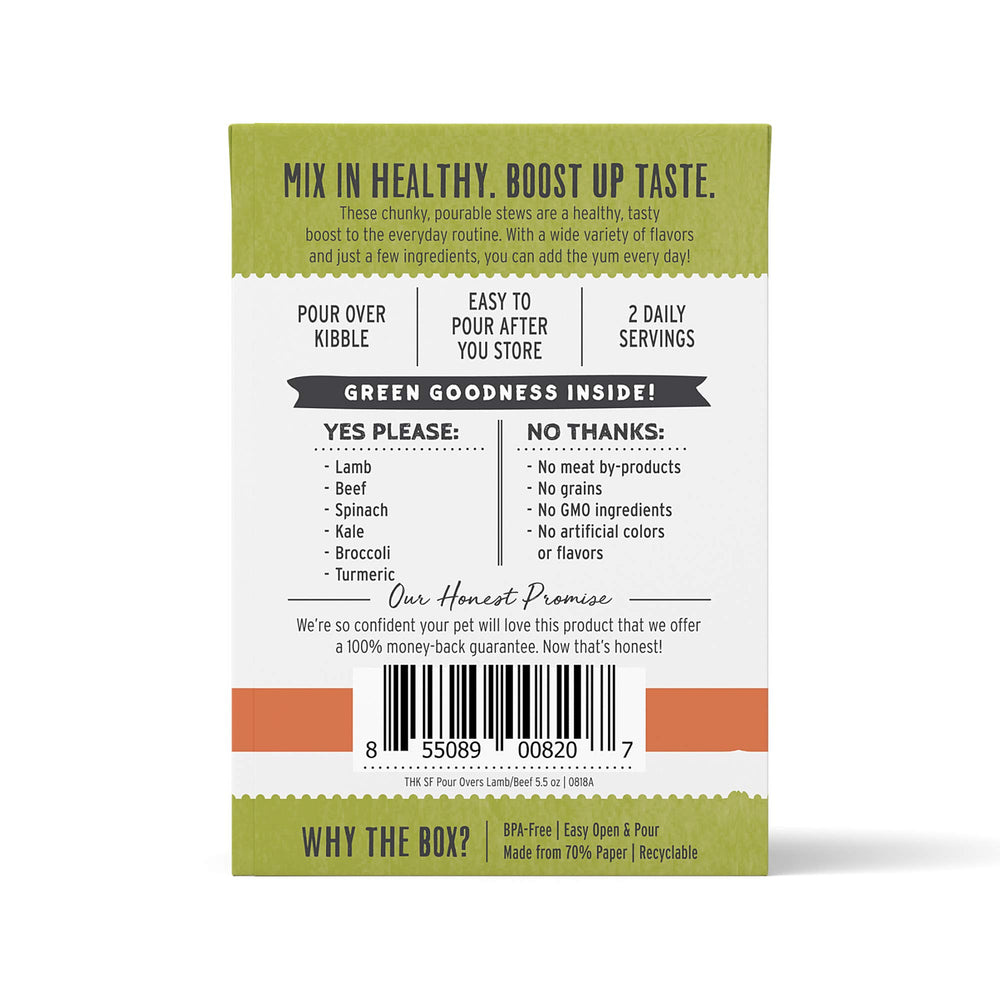 The Honest Kitchen Pour Overs qualité humaine — ingrédients sûrs et traçabilité pour votre chien.