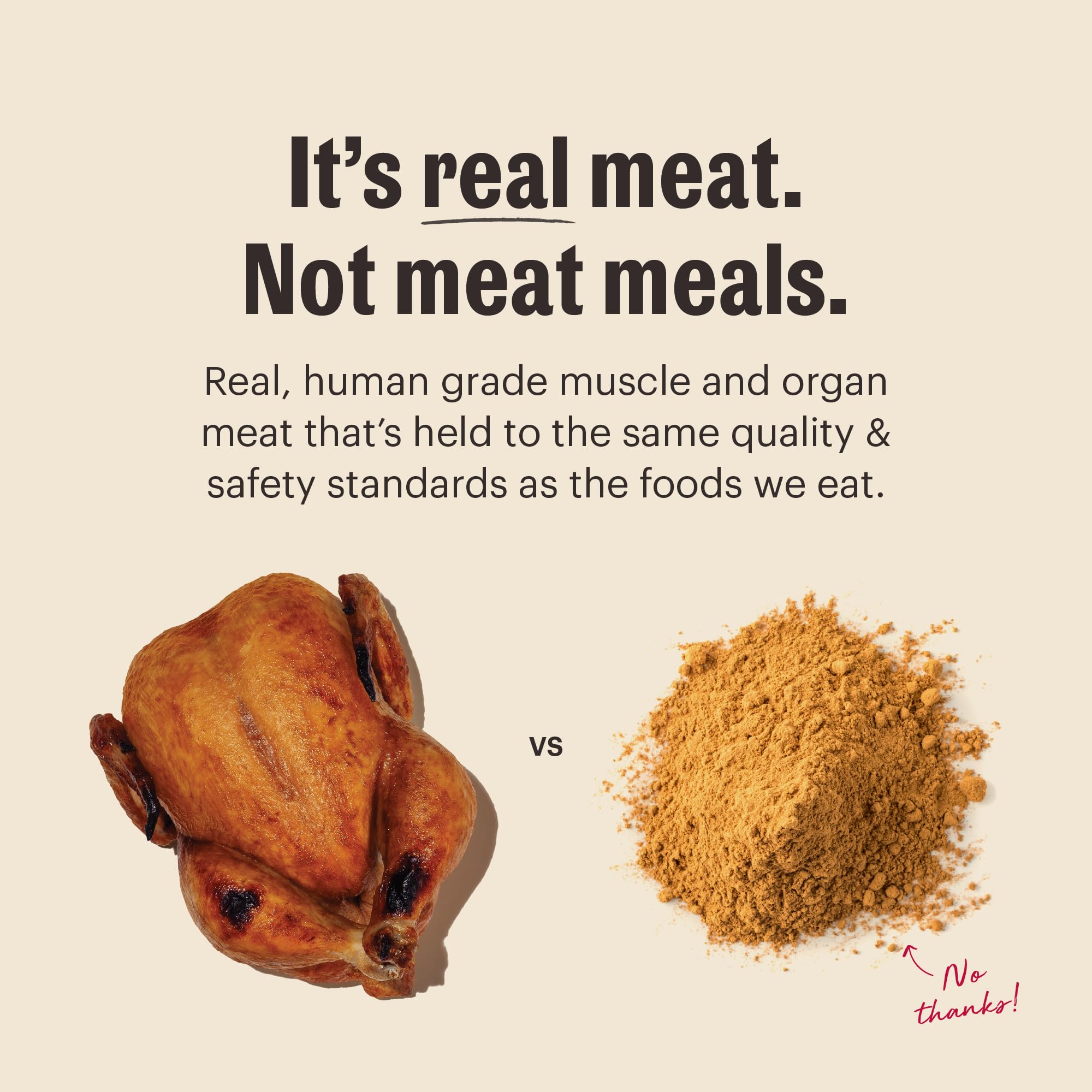 The Honest Kitchen Protéine Plus+ Clusters au poulet, préparation minimale préservant les nutriments.