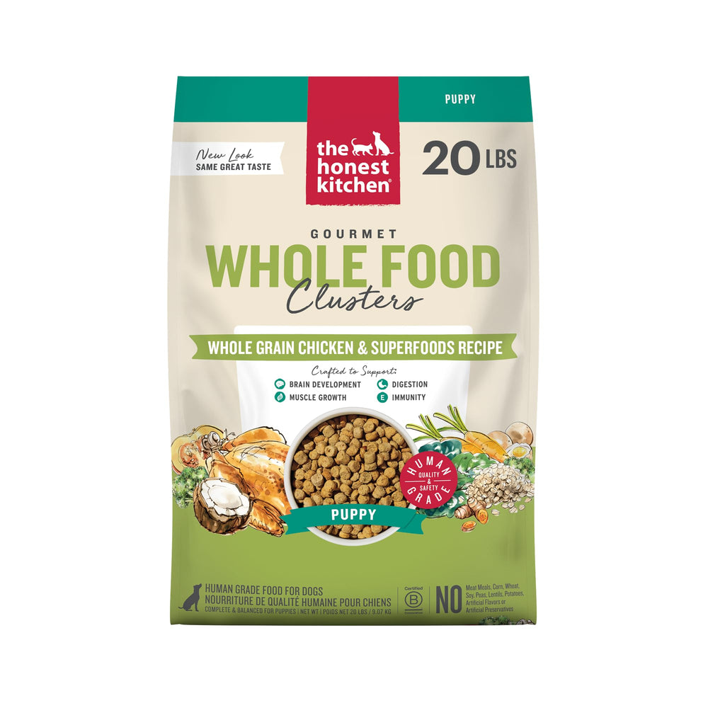 The Honest Kitchen Puppy Blend sac 20 lb, option pratique et premium pour chiots.