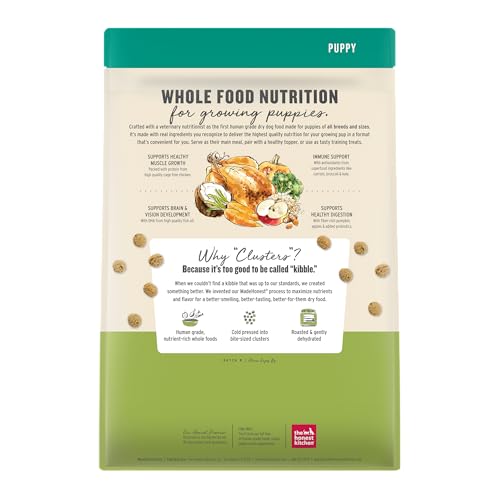 The Honest Kitchen Puppy Whole Food Clusters, probiotiques vivants favorisant la digestion