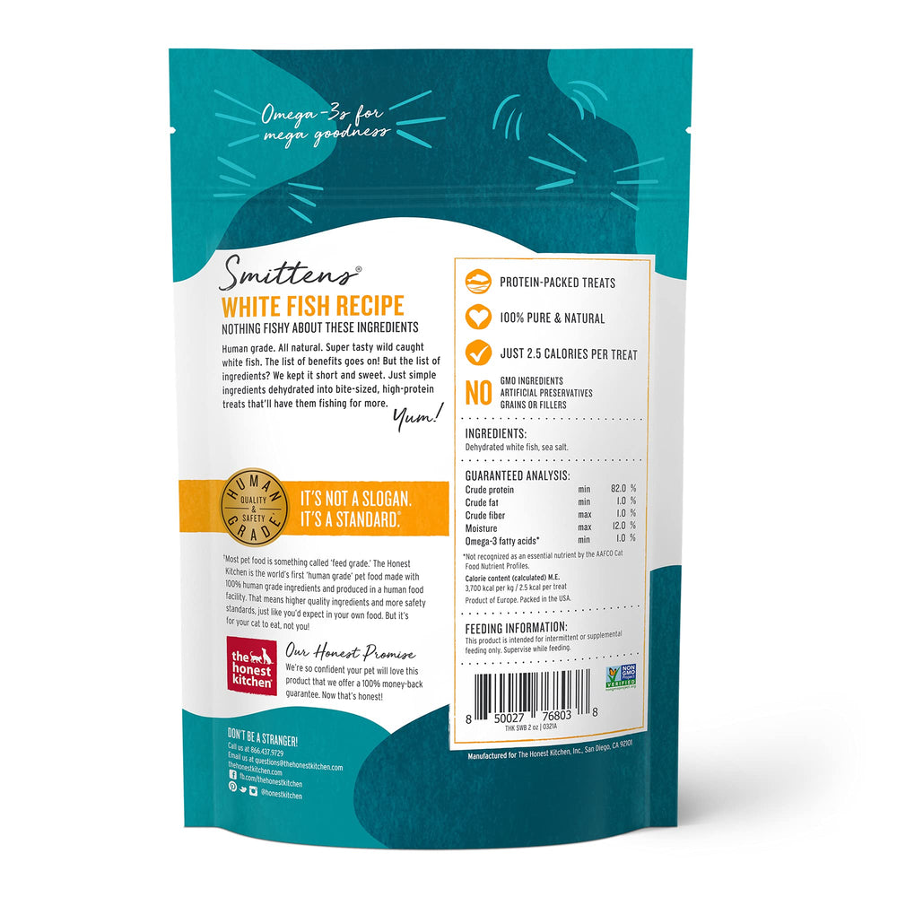 The Honest Kitchen Smitten Bites sac 1-5oz : emballage pratique.