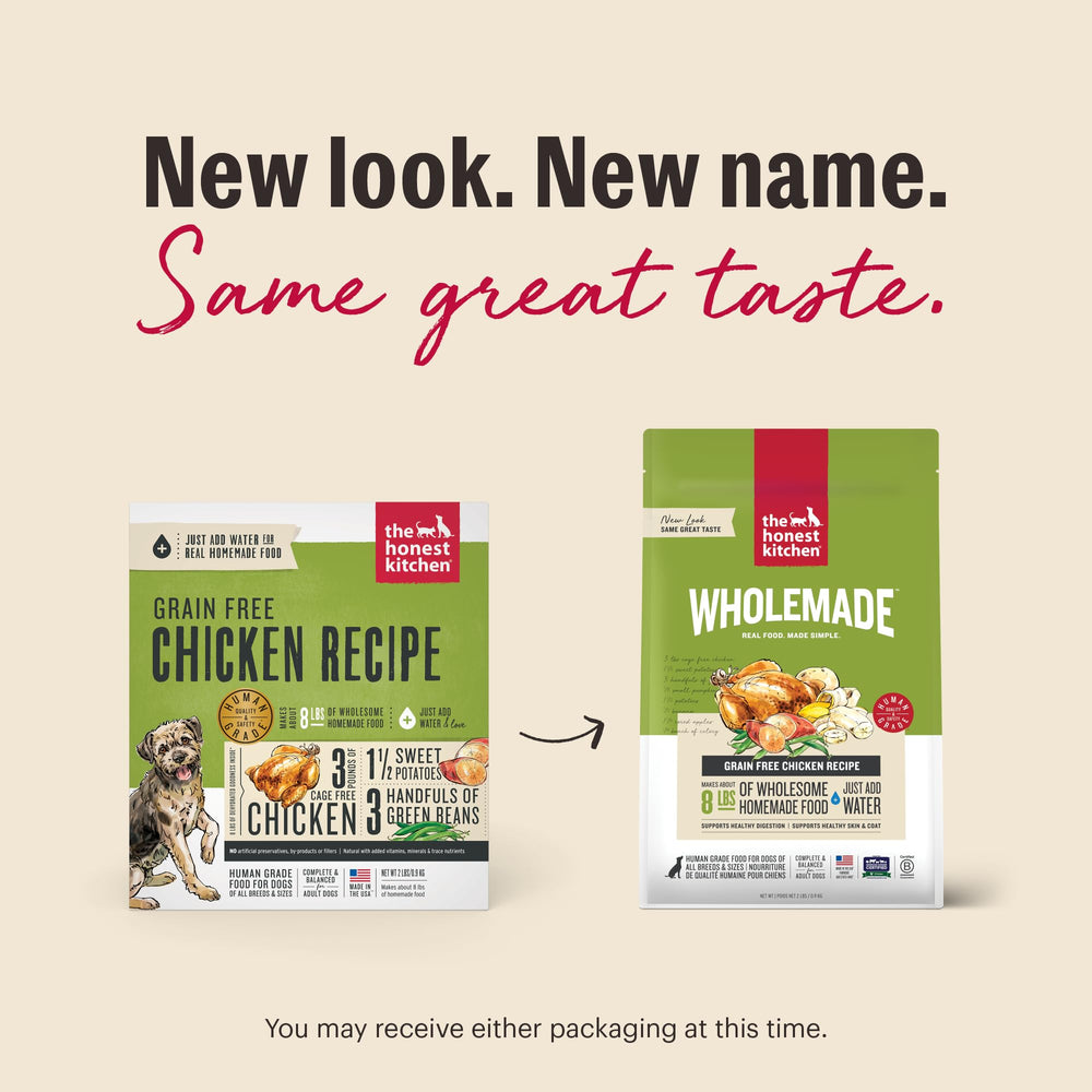 The Honest Kitchen WholeMade chien adulte et senior prêt à servir, nutrition complète.