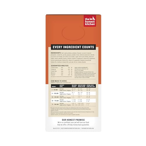 The Honest Kitchen WholeMade patate douce; base sans cereales et équilibrée