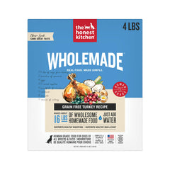 Bol réhydraté The Honest Kitchen Wholemade dinde, repas rapide et appétissant.