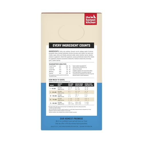 The Honest Kitchen Wholemade: réhydratation facile avec eau chaude pour repas appétissant