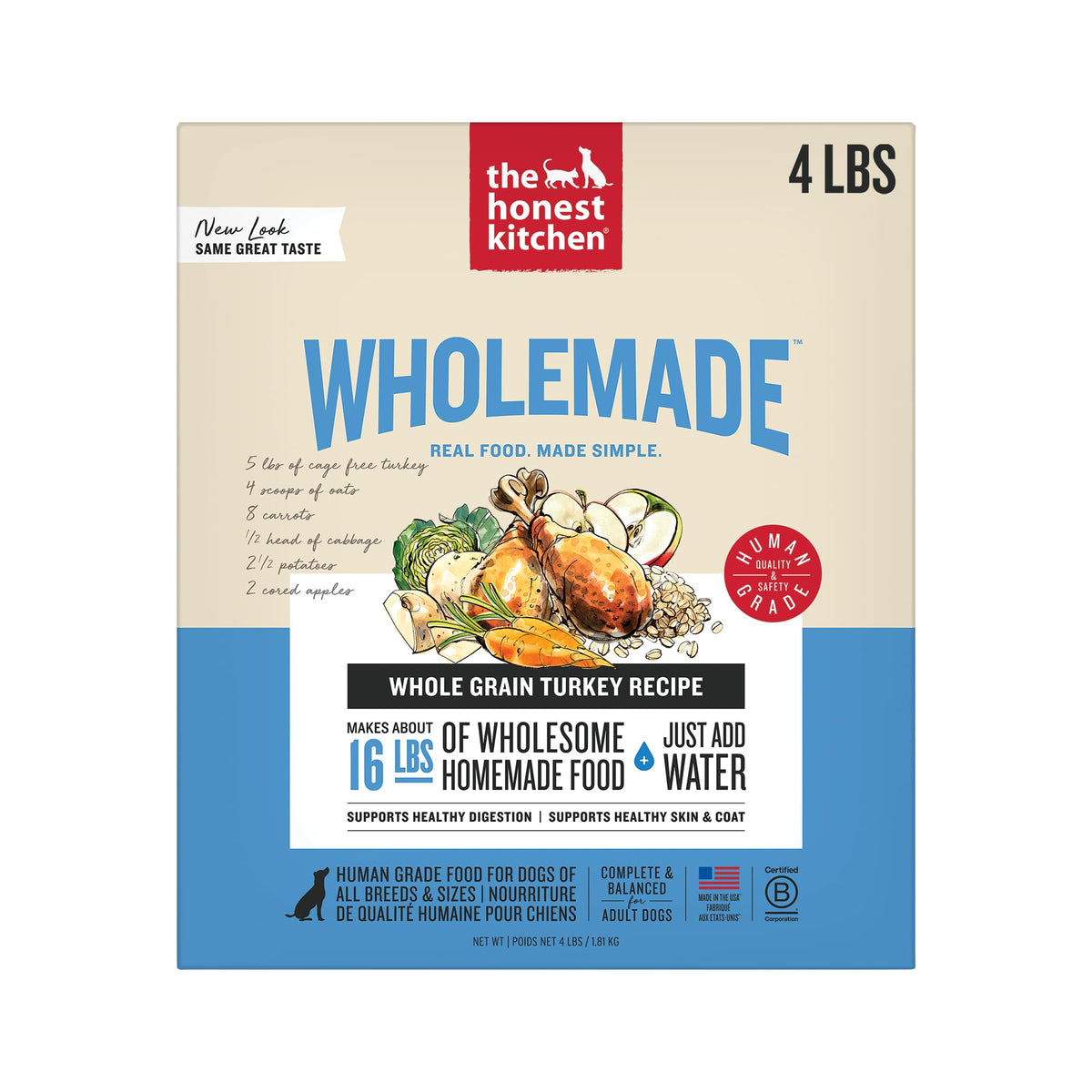 The Honest Kitchen Wholemade: dinde et ingredients de haute quality pour repas rapide