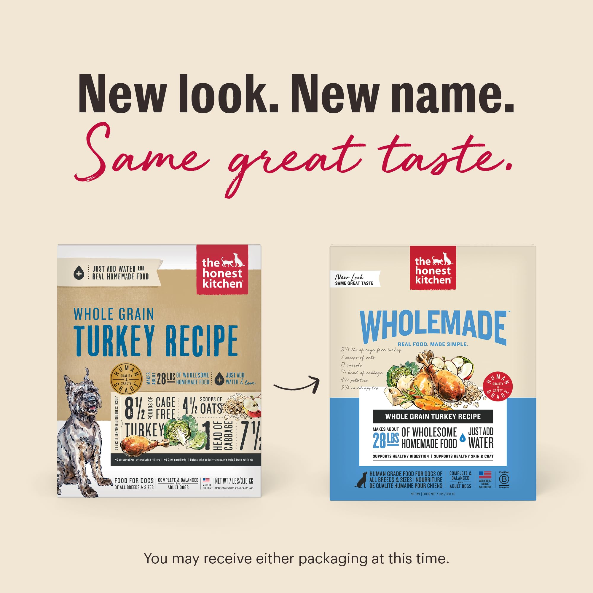 The Honest Kitchen WholeMade Dinde - sans conservateurs pour une préparation saine.