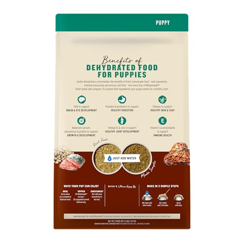 The Honest Kitchen Wholemade ingrédients-reels pour chiots, goût naturel sans additifs cachés