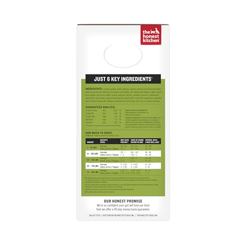 The Honest Kitchen Wholemade poulet déshydraté, aliments simples pour repas pratique