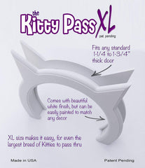The Kitty Pass XL compatibilite porte: s'adapte aux portes intérieures standard.