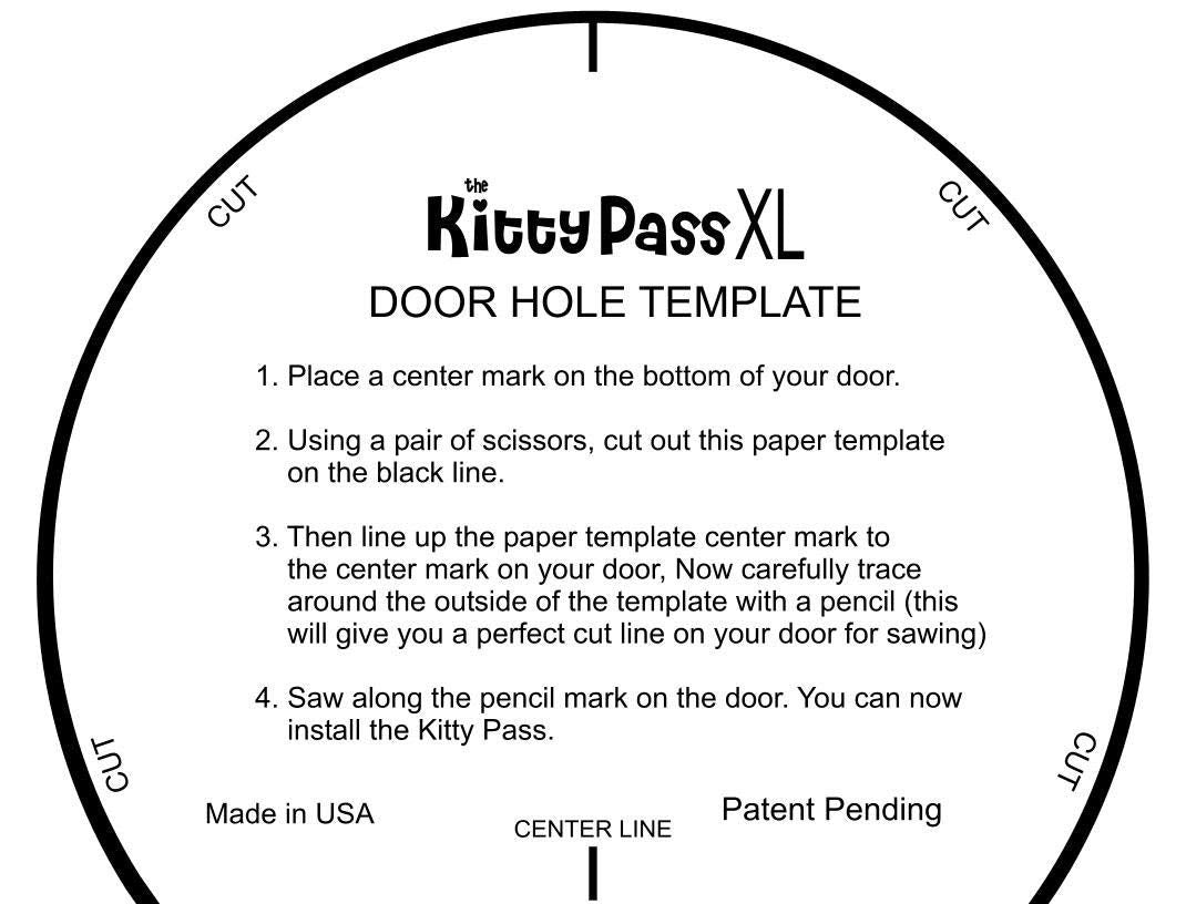 The Kitty Pass XL porte-chat intérieur: design sûr et discret pour la maison.