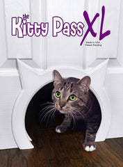The Kitty Pass XL porte-chat intérieur: accès sécurisé pour votre chat jusqu'à 30 lb.