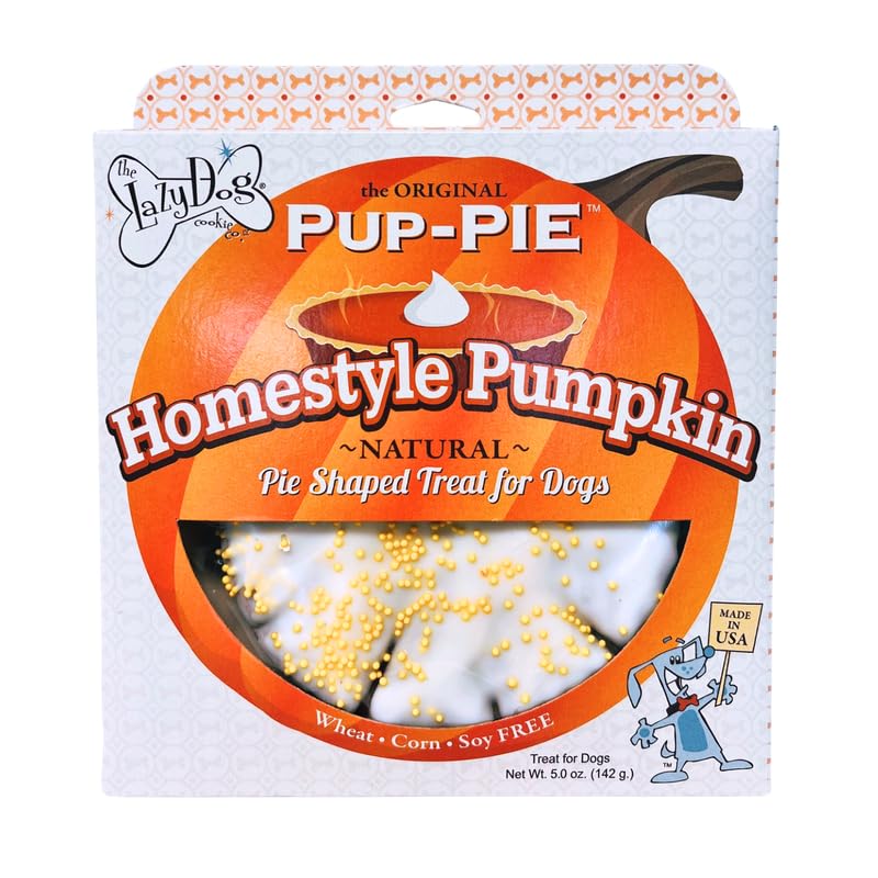 Pup-Pie potiron The Lazy Dog Cookie Co, gâterie naturelle pour chiens.