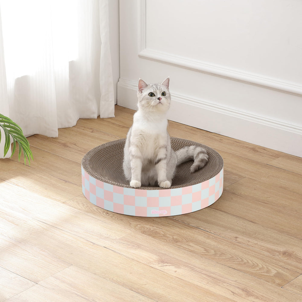 CSR1010E: intérieur en carton ondulé favorisant le griffage sain des chats.