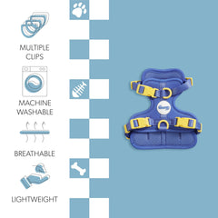 THE LICKER STORE HNS1000C Arlo: attaches en D sur l'avant et l'arrière facilitant la laisse.